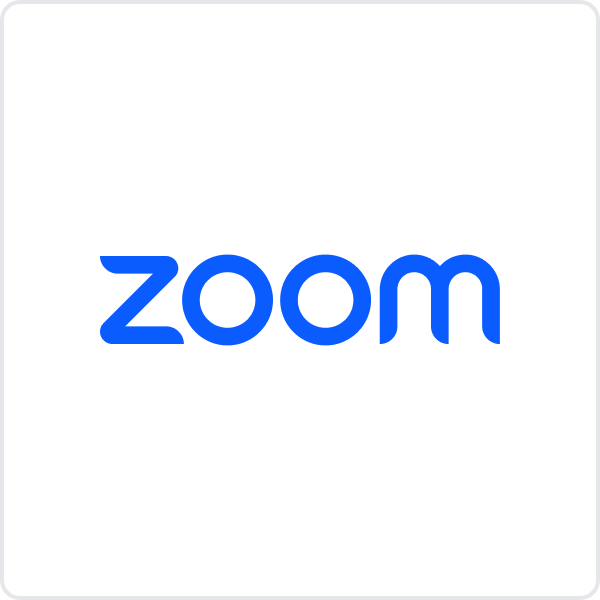 The Zoom logo, indicating that ResearchLoop can replace it for user research